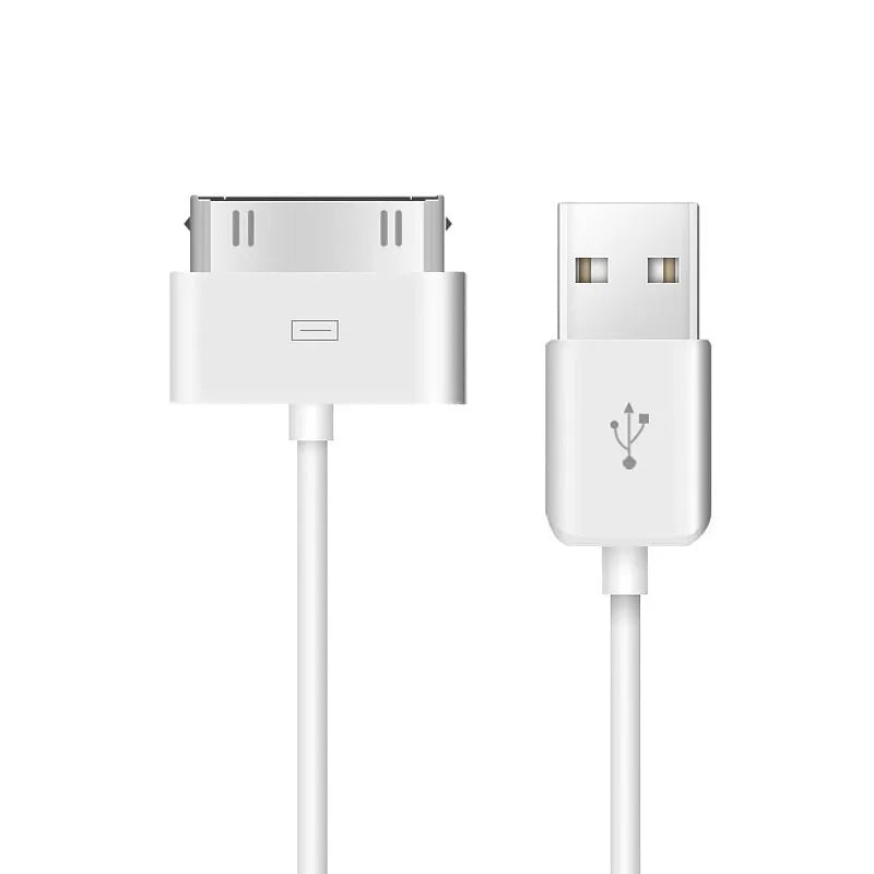30-pin PVC data cable for iPhone 4 and 4s, 1.5 metre length, white