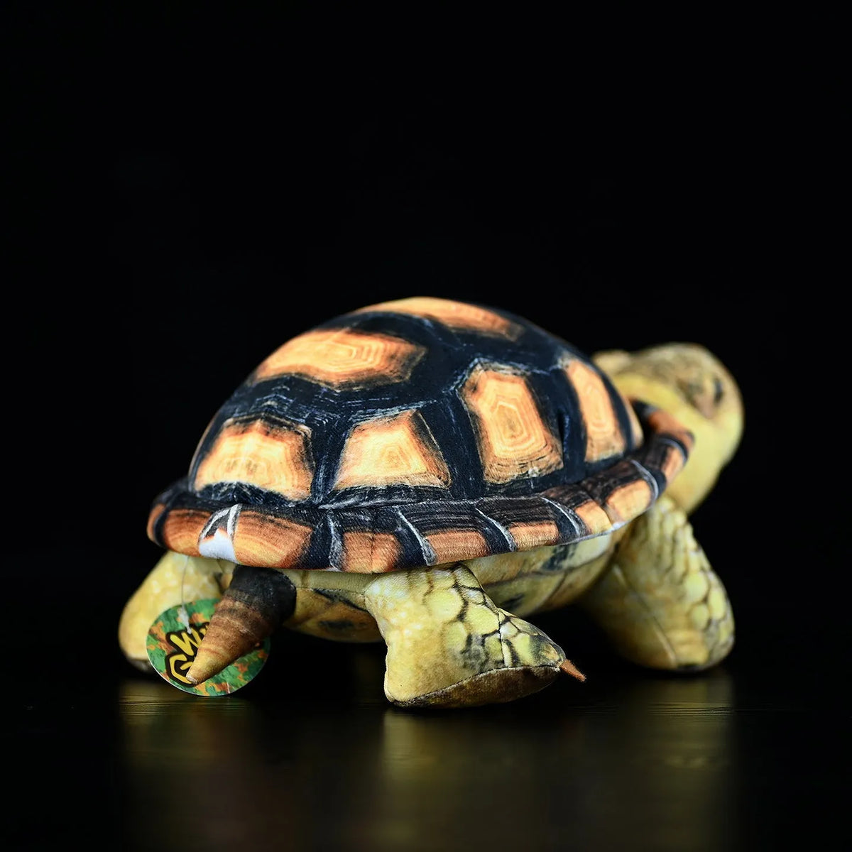 35cm simulation tortoise plush toy in tortoise colour showing realistic design and soft texture
