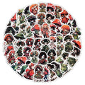Little zombie stickers horror scarecrow waterproof decals 60 sheets 3-8 cm zombie fungus invasion