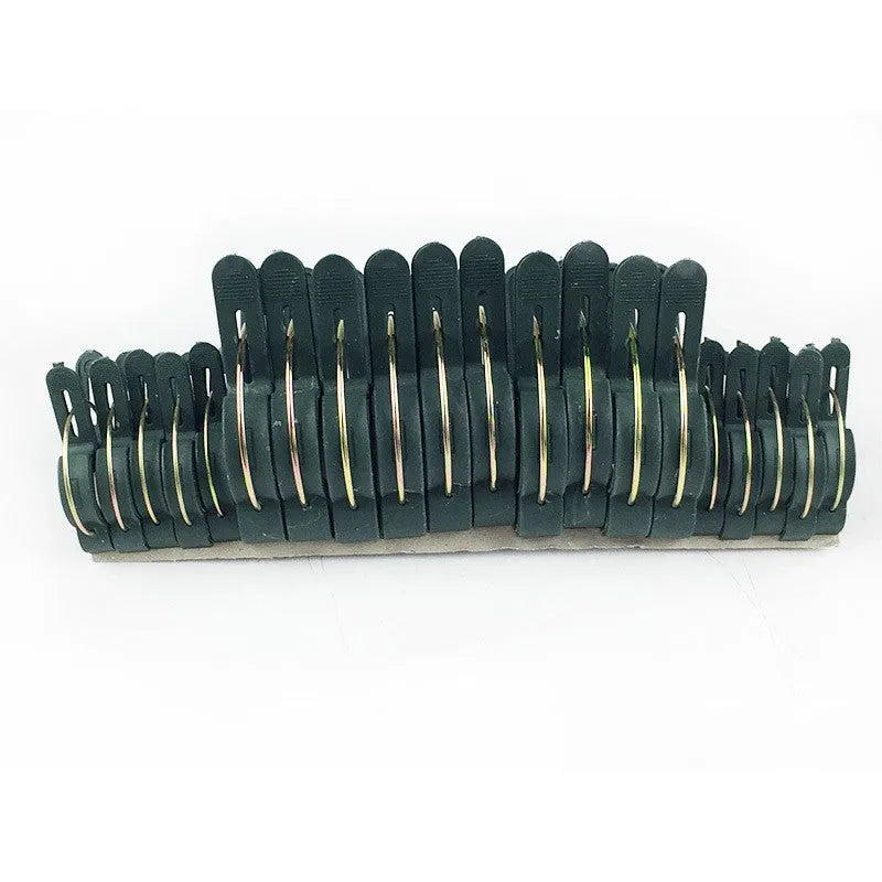 20pcs set of 6cm PP plastic garden clips with yellow zinc plating for plant trellis training