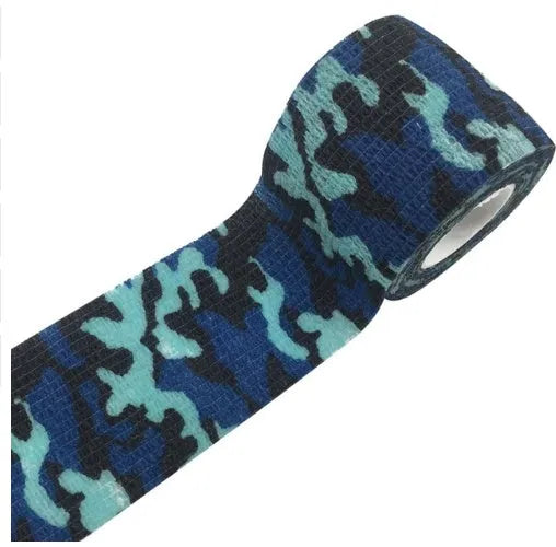 Camouflage self-adhesive elastic bandage 5cm non-woven wrap for first aid support