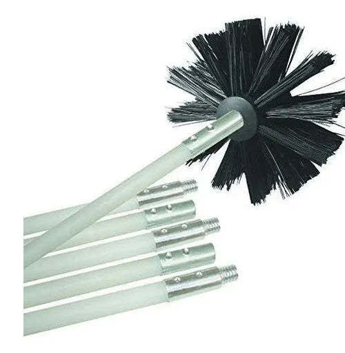 Flexible 600mm long dryer and chimney pipe cleaning brush with nylon brush head