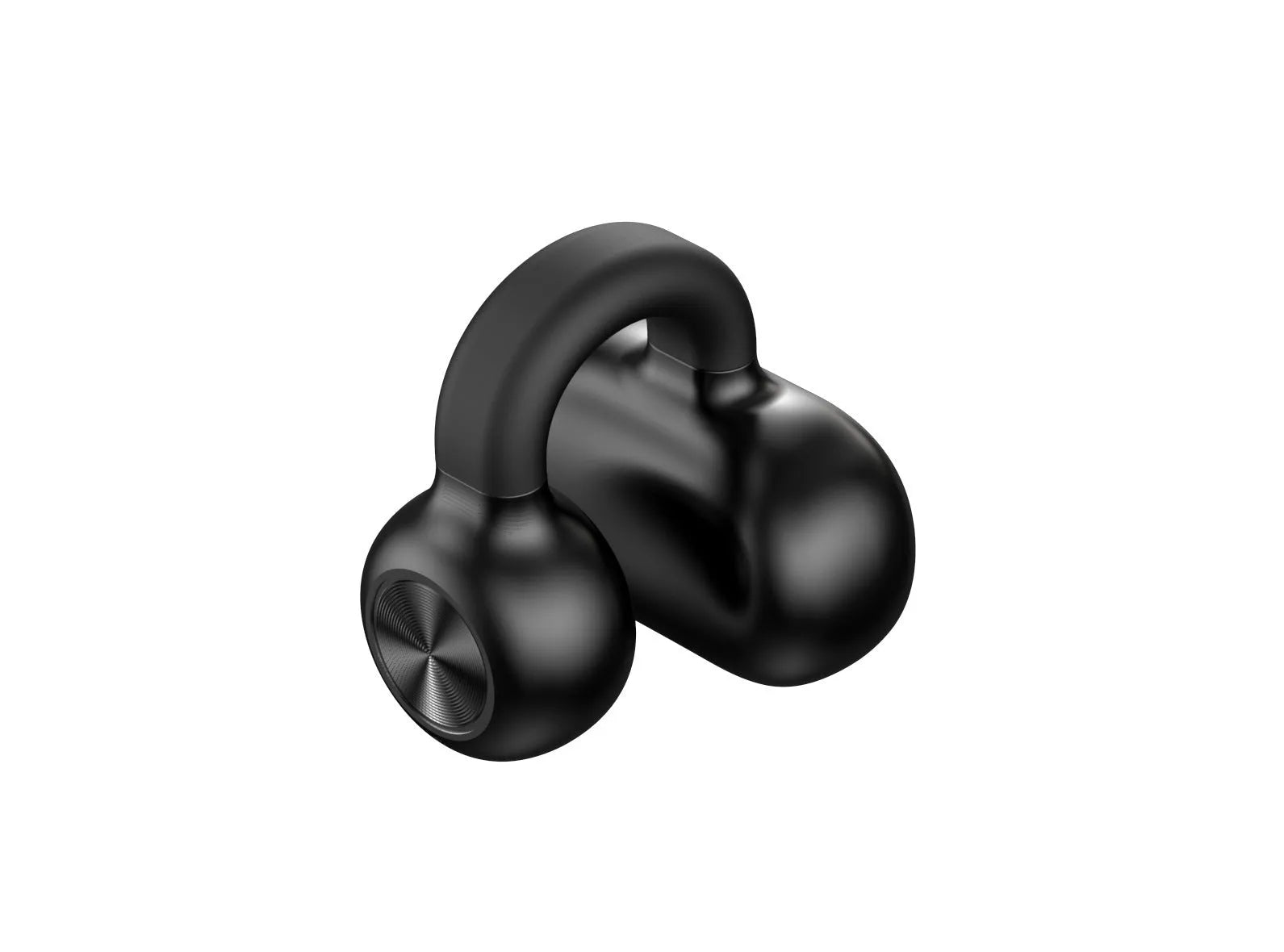 Clip-on bone conduction wireless Bluetooth headset earphones with charging cable
