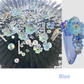 Flower Butterfly Nail sequins 15g ice through flower nail art decoration in six colours