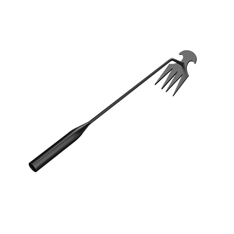 Black manganese steel weed remover hand tool shown in 30cm, 40cm and 50cm length options