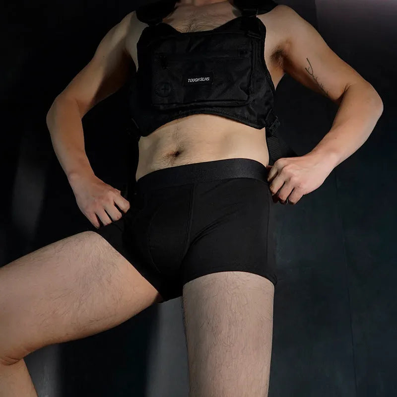 Men's solid colour cotton boxer shorts in black, white, silver grey and light green.