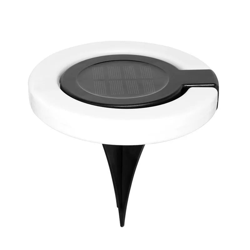 Outdoor solar underground light with waterproof construction and folding aperture design