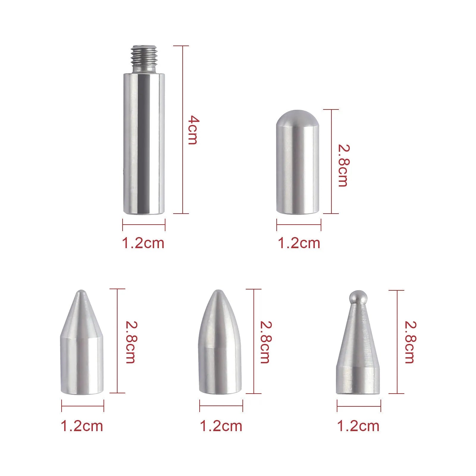 Three-piece car dent repair tool set with alloy steel construction for automotive body panel maintenance