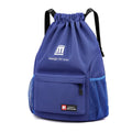 Oxford fabric drawstring backpack in multiple colours with water-repellent properties and internal phone pocket