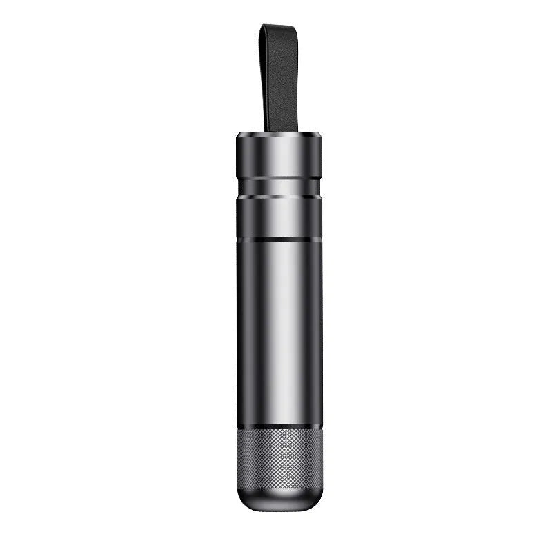 Aluminium alloy car safety hammer with sand blasted finish and PC ABS handle, 20x88mm size