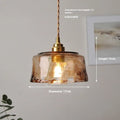 Nordic retro brass and glass ceiling chandelier with LED bulb for restaurants and bars.