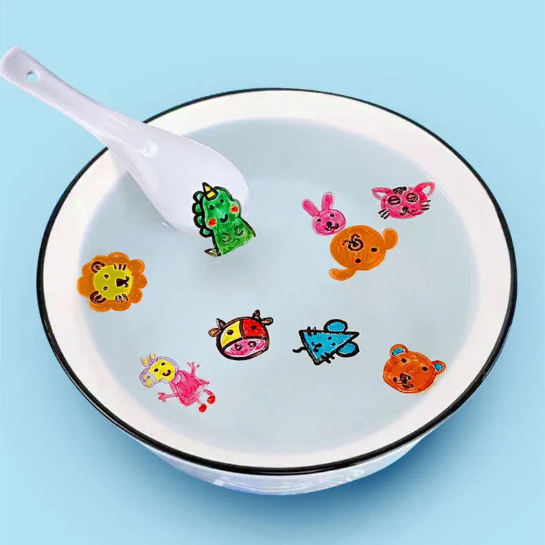 Children's magic water floating pen set with 12 colours in a PVC box, plastic shell, for painting and birthday gifts