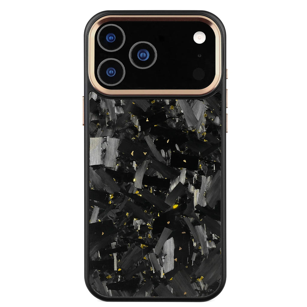 Large pattern phone case for iPhone 17 Pro Max, black colour, showing protective back cover