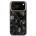 Large pattern phone case for iPhone 17 Pro Max, black colour, showing protective back cover