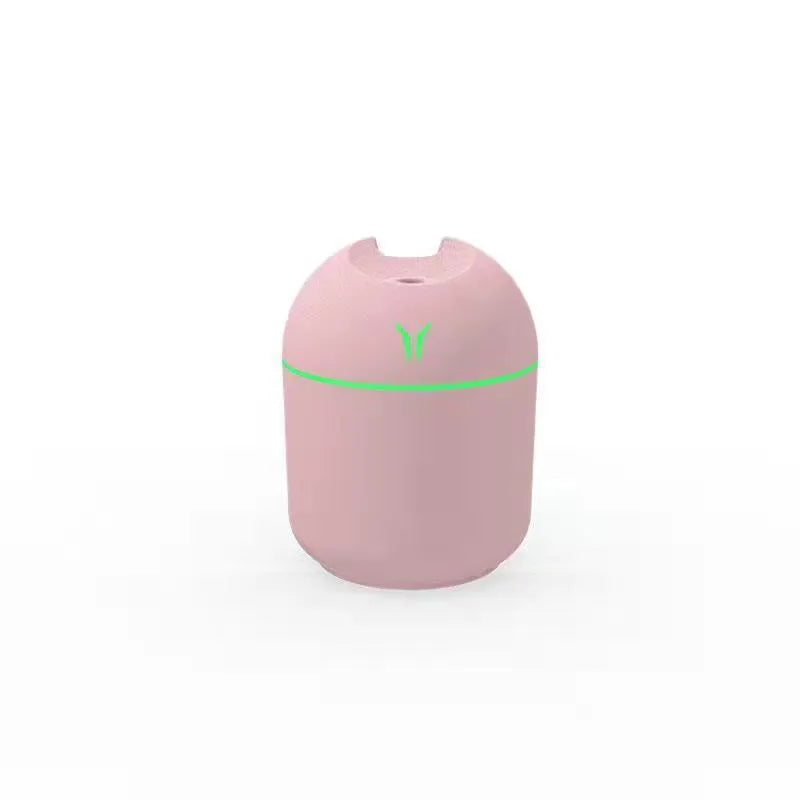 Round desktop aromatherapy diffuser humidifier with 250ml capacity and USB power