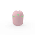 Round desktop aromatherapy diffuser humidifier with 250ml capacity and USB power