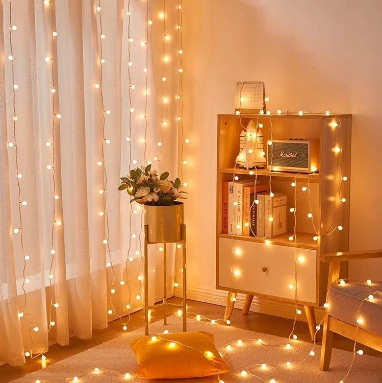 Battery box heart-shaped string lights with PVC shell, IP43 rating, and 1.5m 10 lights option