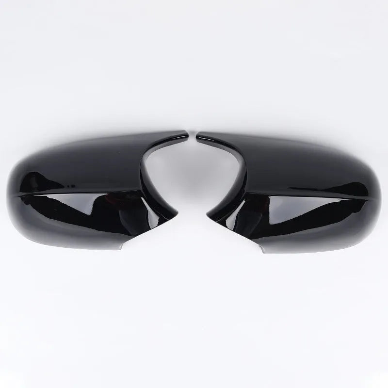 Pair of black ABS plastic rearview mirror housings for BMW 3 Series E90 side mirrors