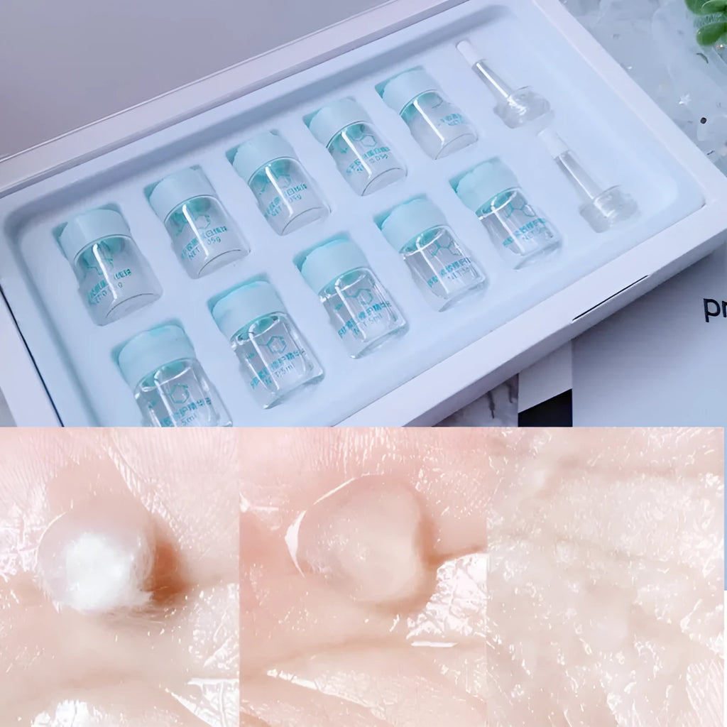 Collagen yarn silk ball box facial essence set with five pairs of silk ball essence per box
