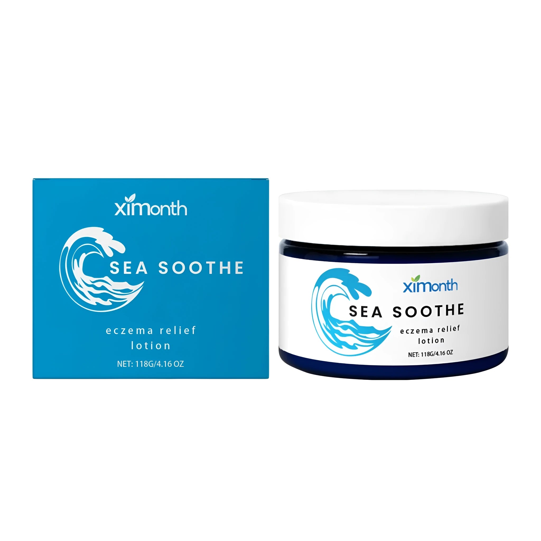 118g jar of barrier repair cream with shea butter and mint leaves for facial moisturising.