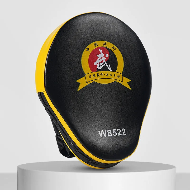 Boxing training punch mitts hand targets in red and black PU material for Muay Thai