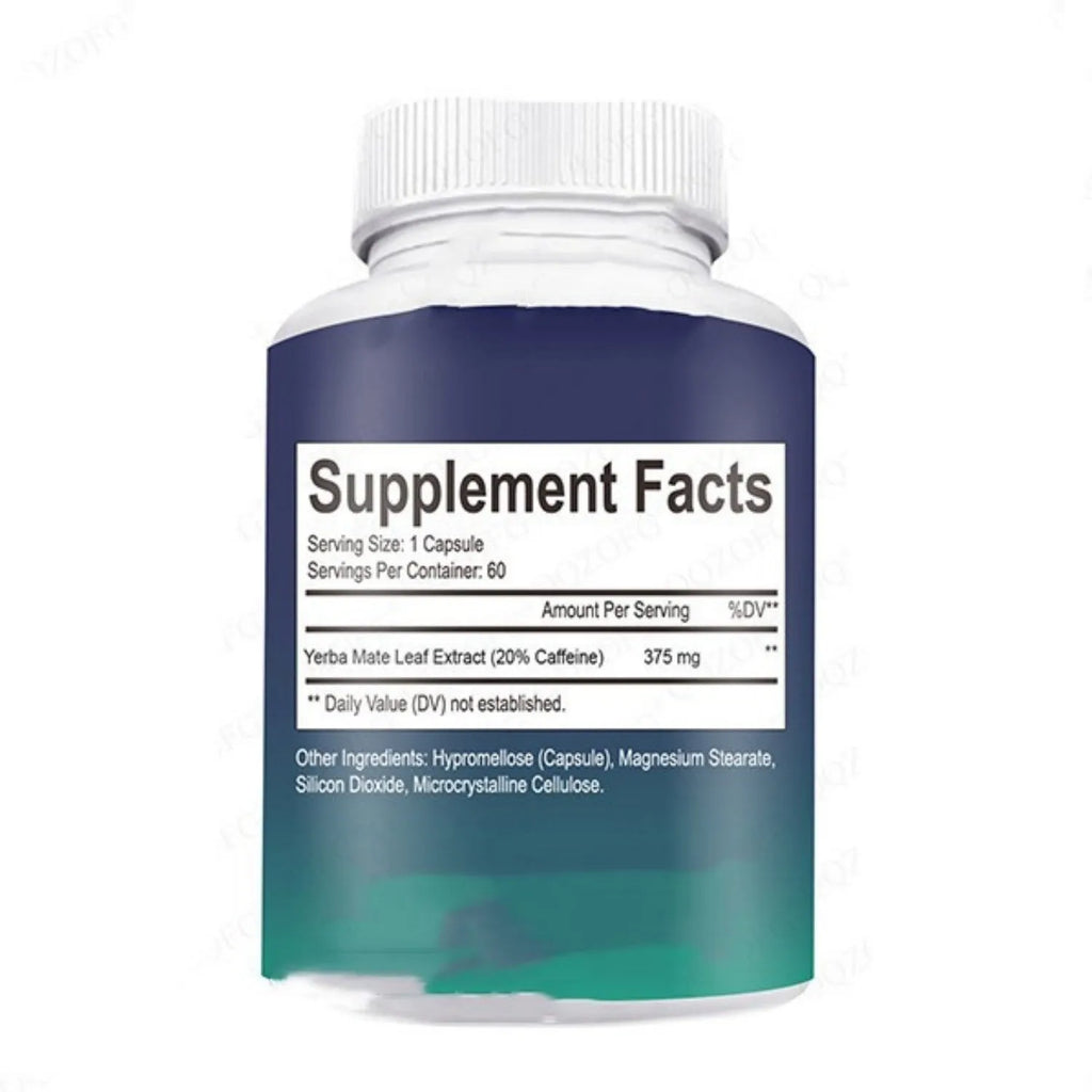Bottle containing 60 vitamin capsules dietary supplement for normal temperature storage
