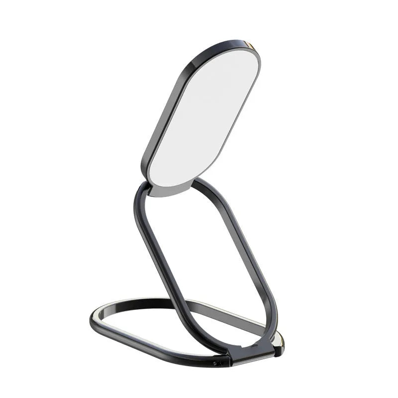 Black zinc alloy rotatable foldable hoisting ring bracket folded flat