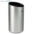 Silver wireless car aroma diffuser with 20ml empty essential oil bottle, aluminium alloy body, D98 x H168mm