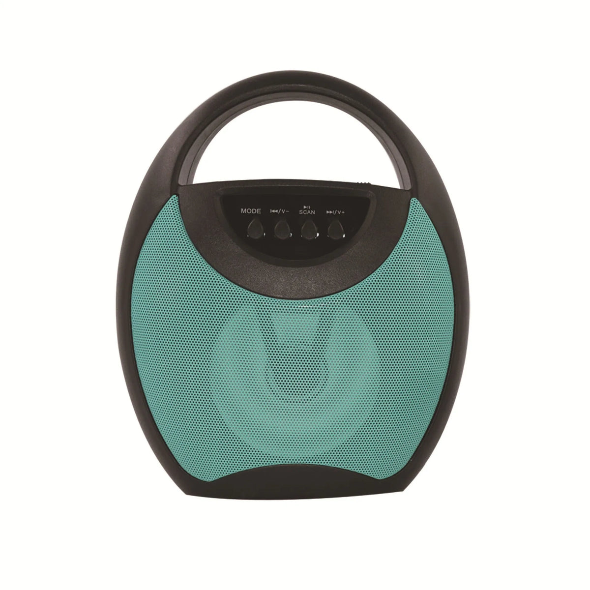 Portable Bluetooth speaker in black, blue or pink with USB port for charging