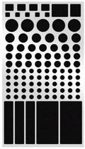 Black air conditioning light shading sticker patch for blocking LED glow