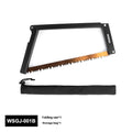 Black outdoor folding saw with aluminium and PA66 nylon handle and No. 65 Gao Meng hacksaw blade