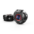 Black waterproof sports digital camera with compact design for active recording