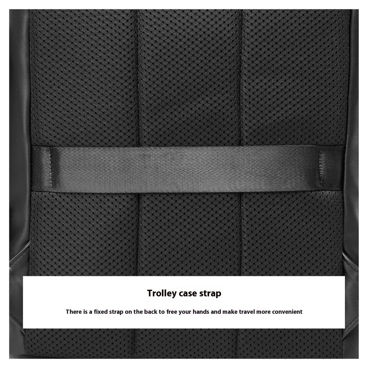 Men's black PU leather backpack with waterproof function, polyester lining and 20-35L capacity