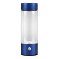 Hydrogen water bottle with electric generator in silver colour, borosilicate glass, 401-500ml capacity