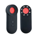 Black portable GPS detector and hidden camera finder with compact rectangular design for privacy protection
