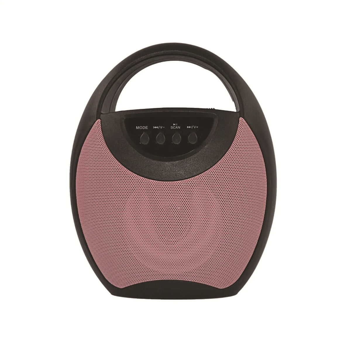 Portable Bluetooth speaker in black, blue or pink with USB port for charging