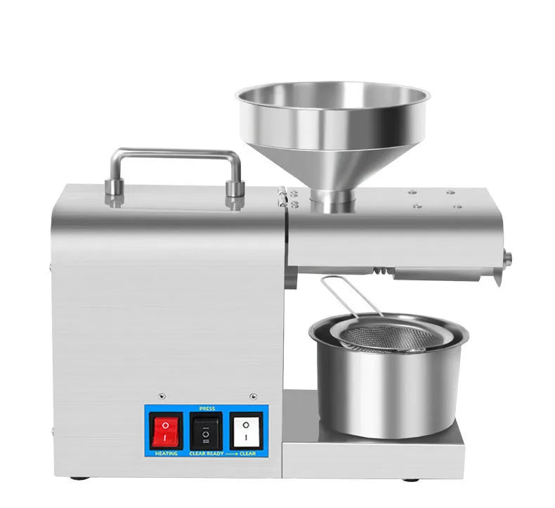 Xiangwei RG-311 and RG-312 household oil press, 820W, compact 36cm countertop model with digital display option.