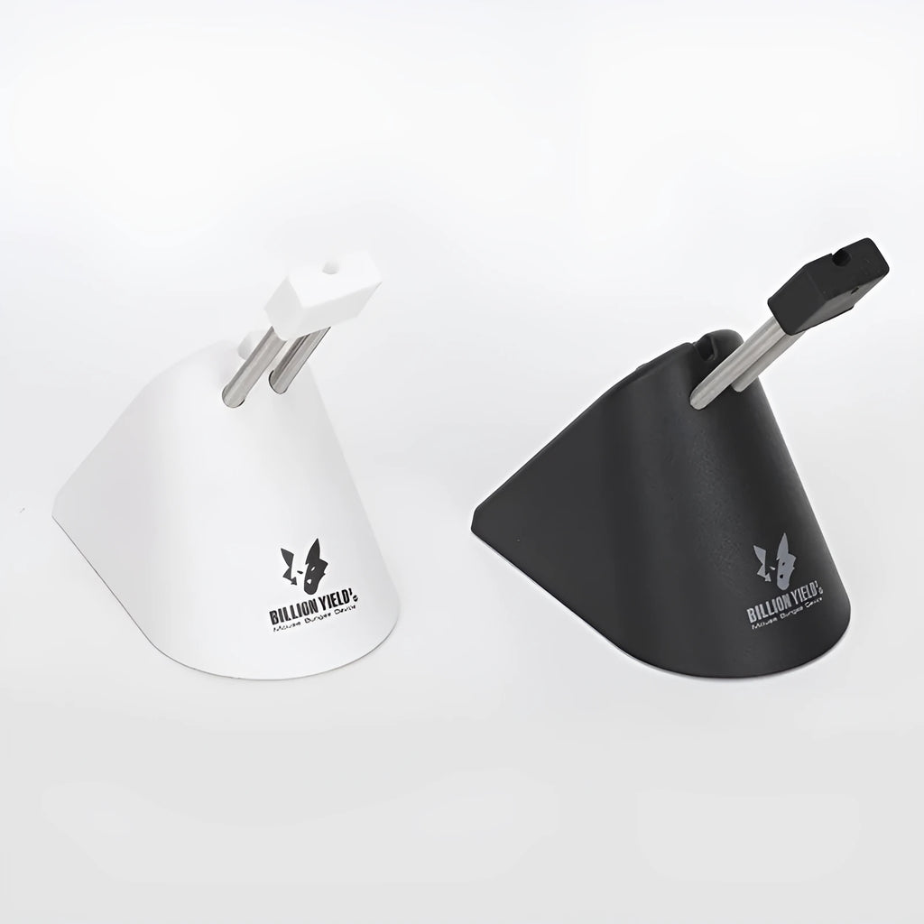 Black or white ABS game mouse cable holder bracket for wired mouse cable management on a desk