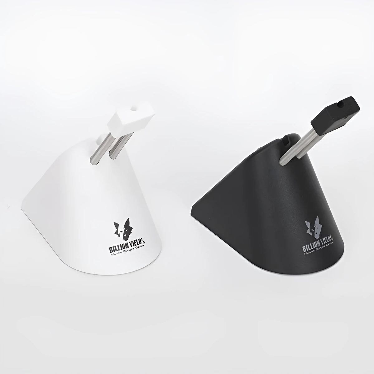 Black or white ABS game mouse cable holder bracket for wired mouse cable management on a desk