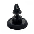 Black magnetic car phone holder showing vent mount and base mount options