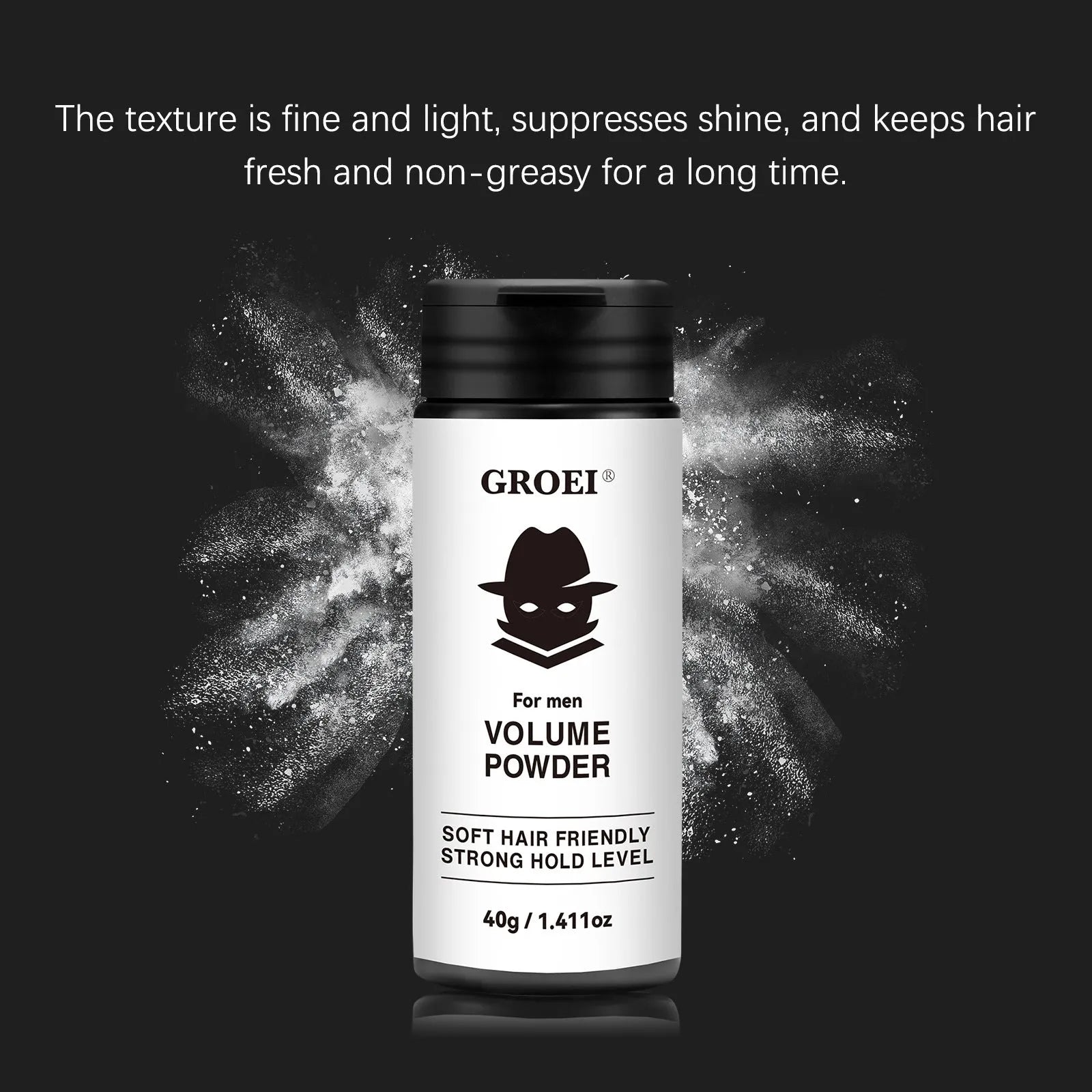 40g disposable hair styling powder for oil control and volume building with mattifying effect