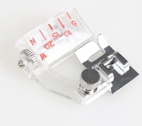 CIASSTHREE adjustable bias binder presser foot for domestic snap-on sewing machines.