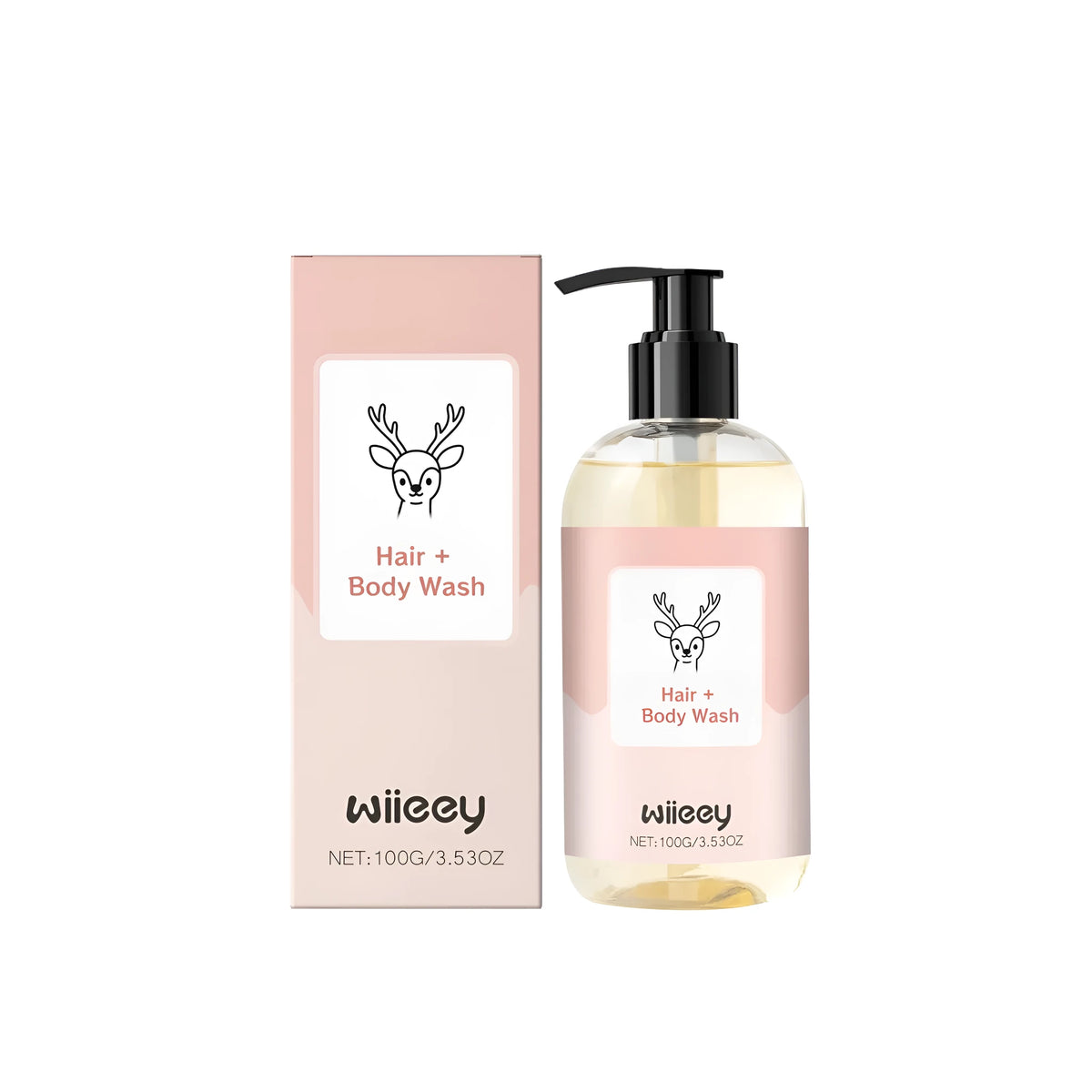 100g bottle of low sensitivity bath lotion with two-in-one washing and bathing functions