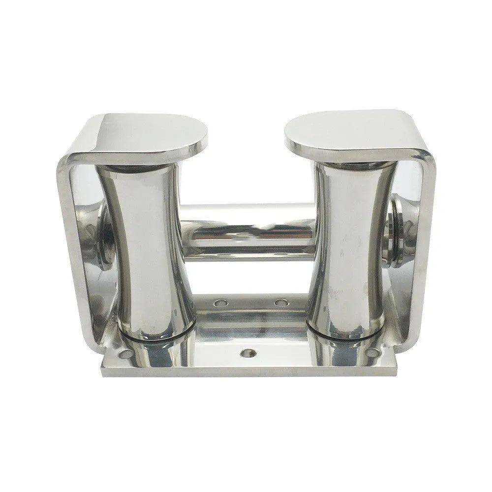 316 stainless steel mirror polished solid roller guide anchor wheel seat, 100 x 150mm, for yacht marine hardware