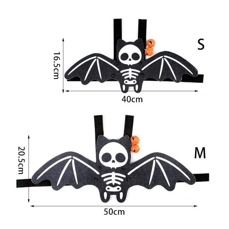 Halloween batwing pet costume for cats and small dogs in felt fabric