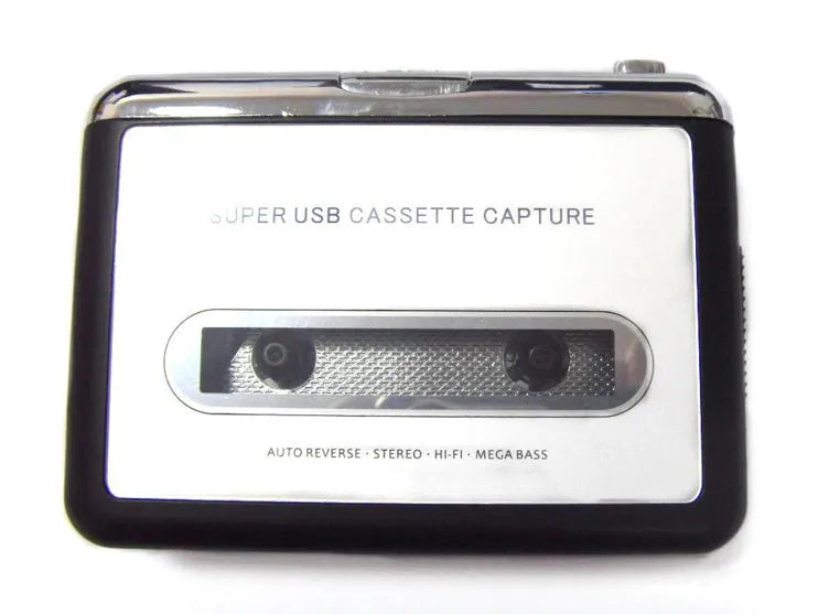 Cassette to MP3 converter device with USB cable for digitising tapes on a computer