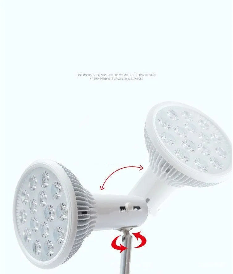 LED physiotherapy lamp 54W or 18W infrared therapy light with optional AU EU US UK holder