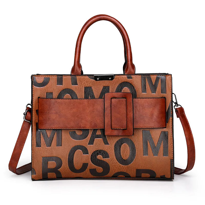 Women's hand-held single shoulder bag in PU with polyester lining, vertical square shape, shown in wine red, black, light brown, and dark brown.