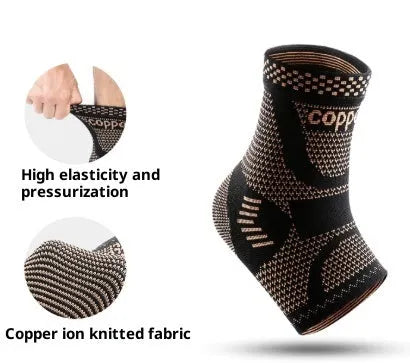 Bronze knee pads for men sports basketball made from nylon and spandex