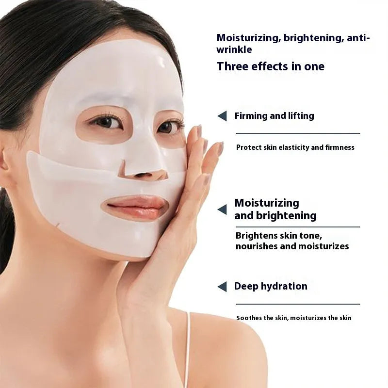 Collagen anti-wrinkle facial mask sheet with 28ml hydrogel serum for universal skin types